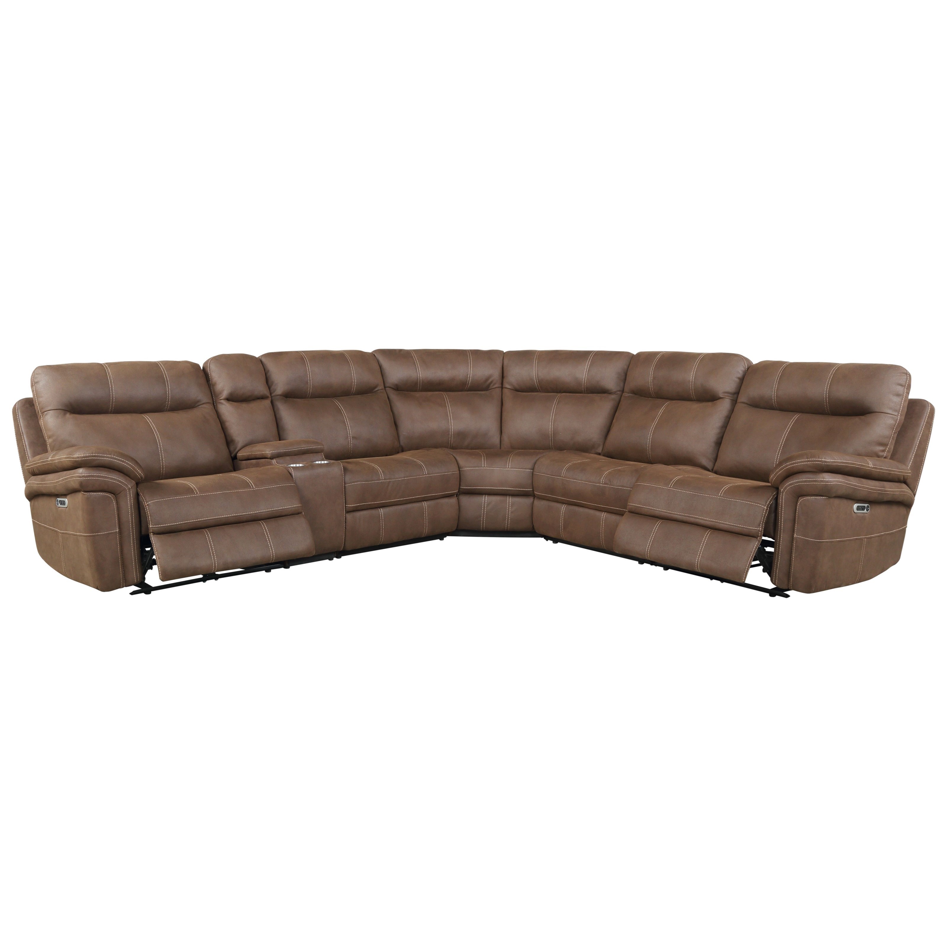 Parker Living Mason Power Reclining Sectional with Adjustable Headrests